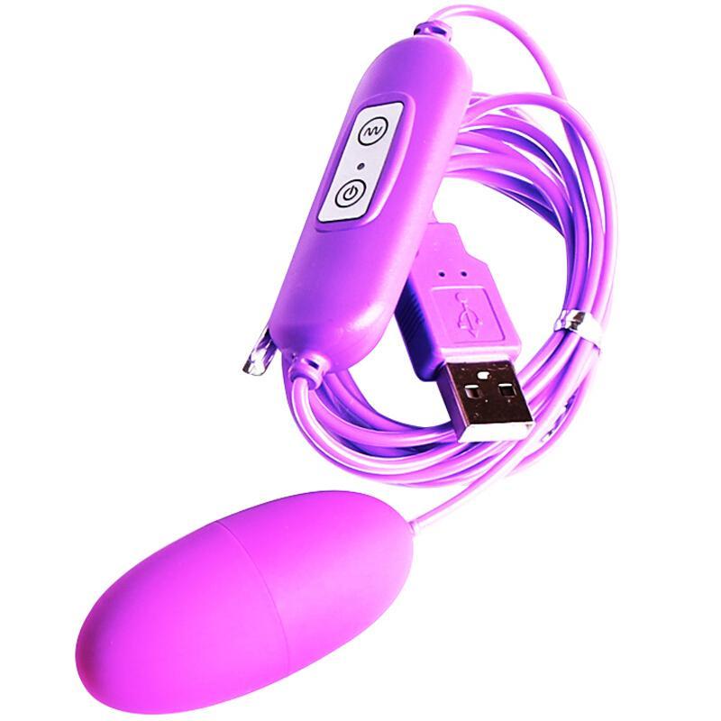 双跳蛋 女用自慰器 usb直插防水变频按摩器G点刺激 成人用品 紫色双跳