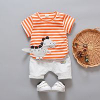 HKCP男女宝宝儿童夏装衬衫2短袖4套装1-5岁男童3夏季婴幼儿夏天衣服潮