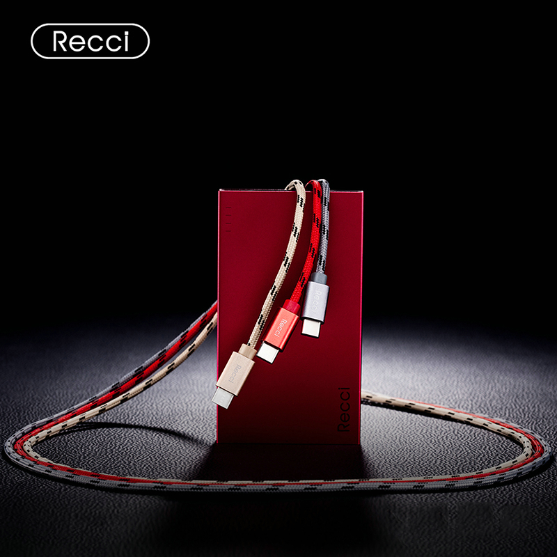 锐思(Recci)装甲兵铝合金编织数据线 苹果数据线手机充电线RCL-F100/RCM-F100/RCT-F100
