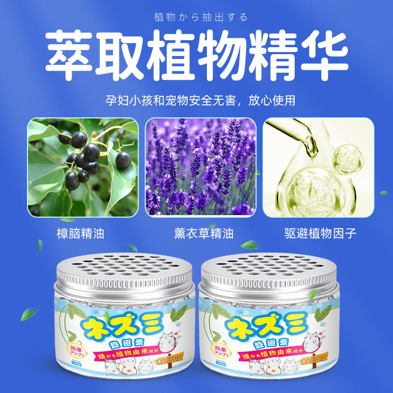 卡通避鼠膏-广口瓶-5盒装高清大图