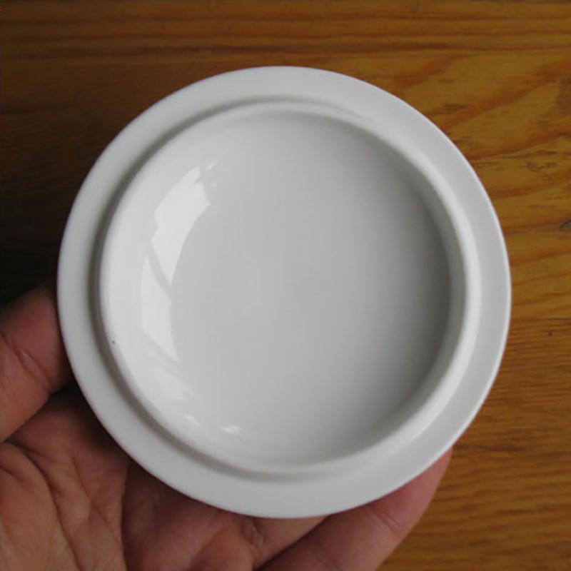 金杞陶瓷纯白色茶杯杯盖320ml 10个高清大图