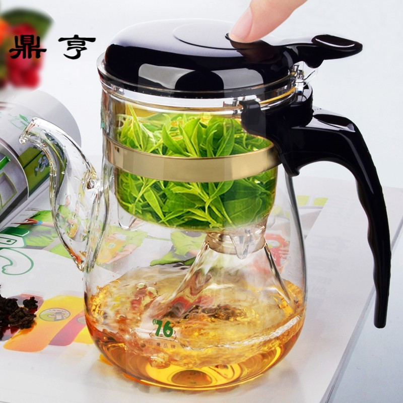 鼎亨台湾可拆洗飘逸杯泡茶壶沏茶杯全过滤耐热玻璃杯冲茶器便携茶