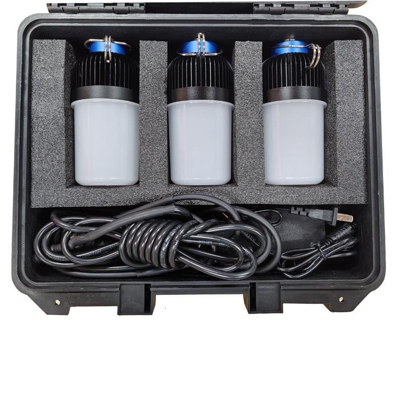 宝富睿光电 BFLG1038 12X3W 220V 5000K IP65 便携式帐篷灯 应急抢修灯 (计价单位:盏) 黑