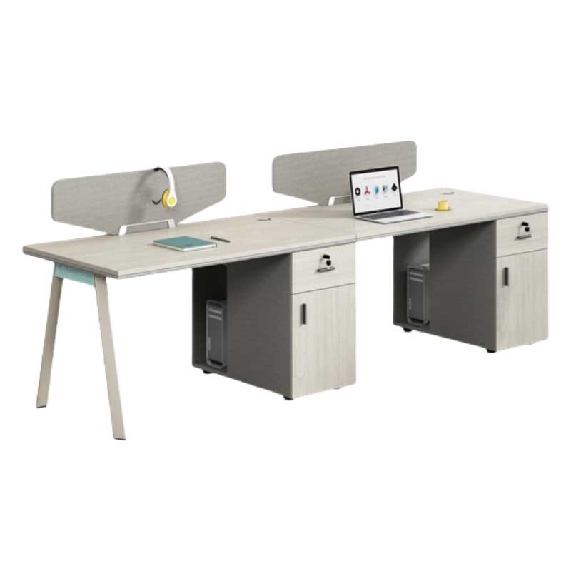 铭思达屏风办公桌E字双人位张高清大图