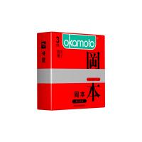 冈本(OKAMOTO)SKIN激薄安全套3片装 超薄款安全套skin激薄男用避孕套原装进口套套3只装