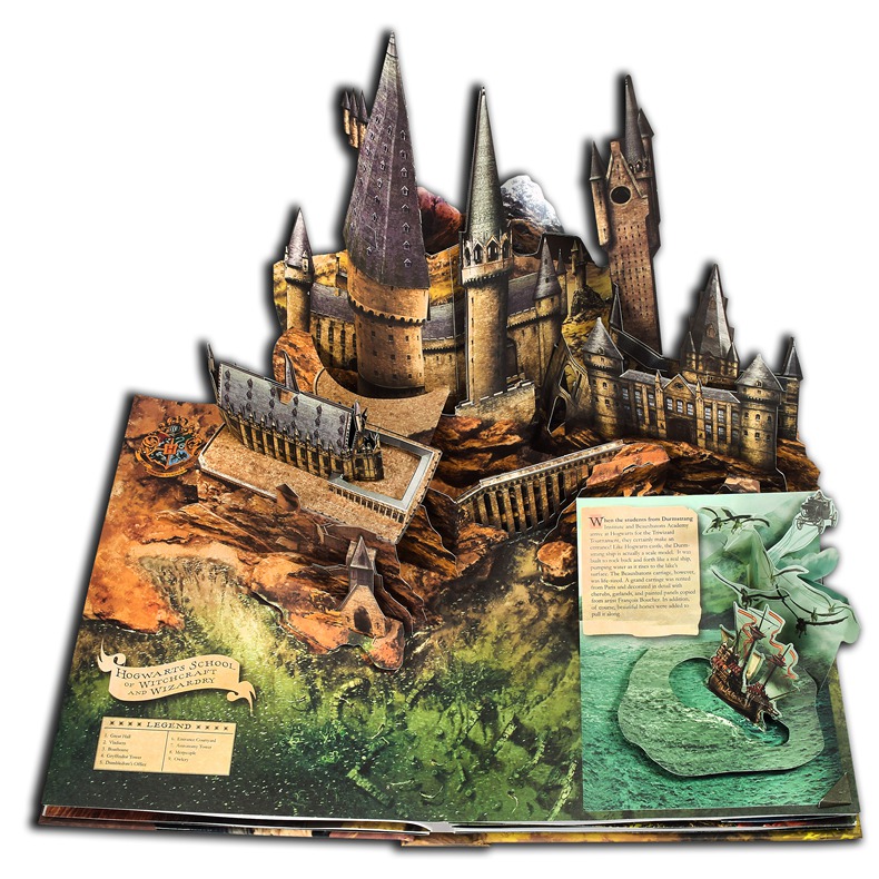 [正版]哈利波特3d立体书 英文原版 进口图书 英文立体书绘本 3D手工剪纸书 Harry Potter Pop up高清大图