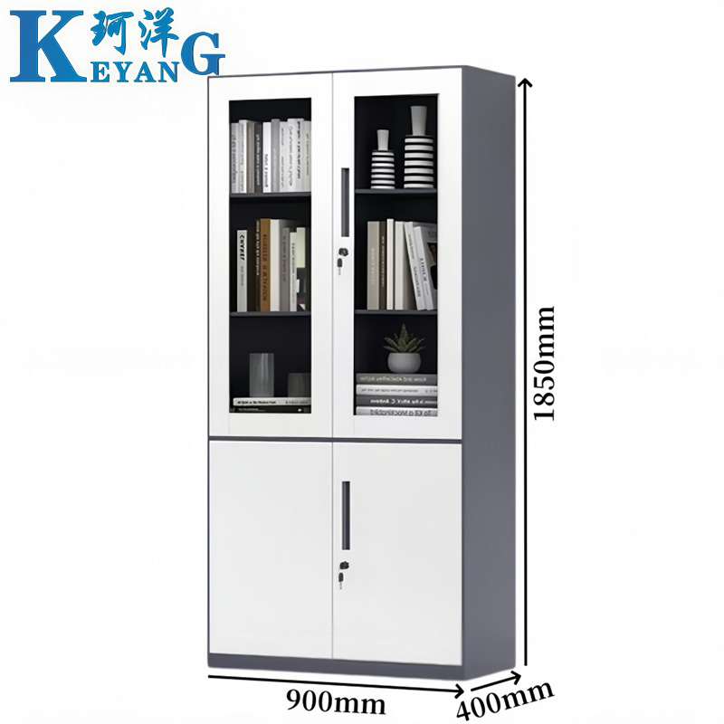 珂洋 文件柜 灰套白大器 台高清大图