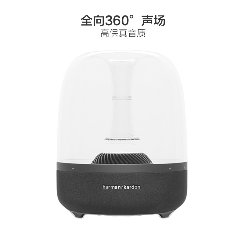 哈曼卡顿（Harman/Kardon)Aura Plus 翡翠Plus无线蓝牙音箱 蓝牙3.0 黑色