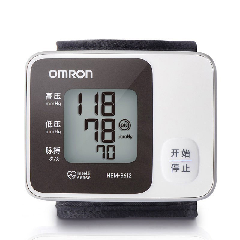 欧姆龙(OMRON) HEM-8612电子血压计 手腕式 血压仪家用 量血压器 全自动 测压计 成人 血压表 家庭 手环高清大图