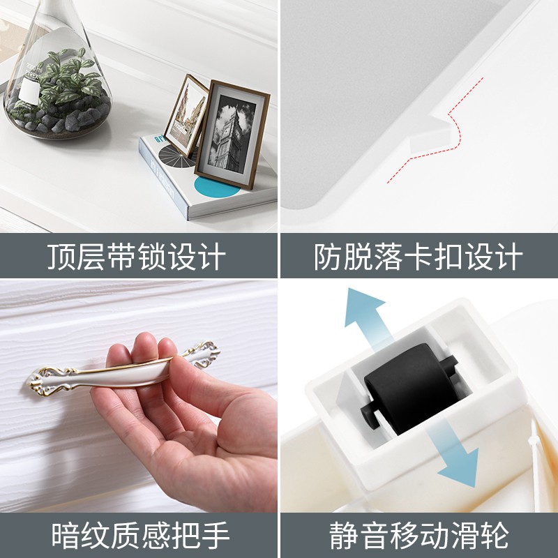 特大号收纳柜子抽屉式收纳箱塑料加厚整理箱省空间家用多层储物箱 三维工匠高清大图