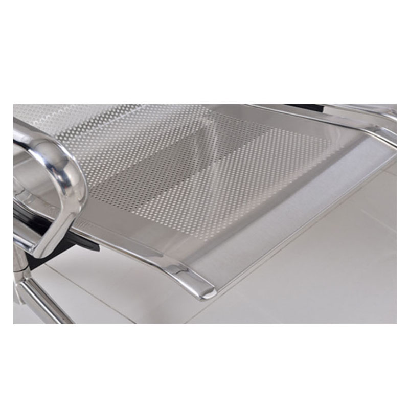 东业家具 等候椅候车椅不锈钢三人位排椅WL500-03C高清大图