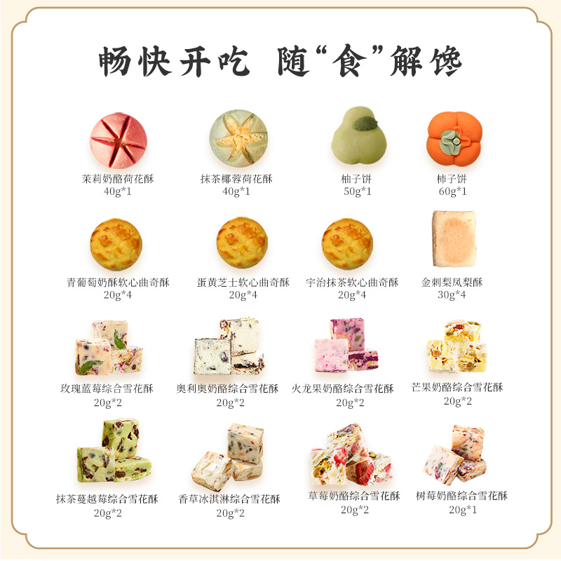 新中式糕点礼盒节日点心小吃送亲朋企业团购员工福利结婚伴手礼高清大图