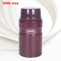 膳魔师(Thermos)高真空不锈钢焖烧罐焖粥便携保温饭盒附勺时尚经典食物罐TCLE-720S 720ML家用/办公通用