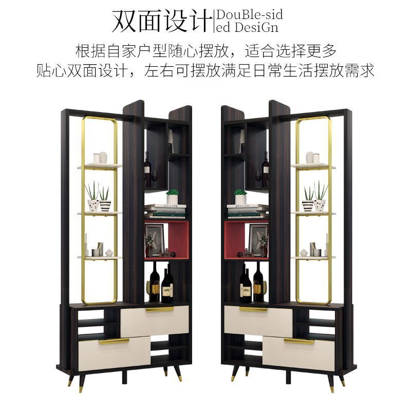 客厅轻奢隔断柜玄关酒柜装饰鞋柜间厅柜屏风双面后现代进厅柜
