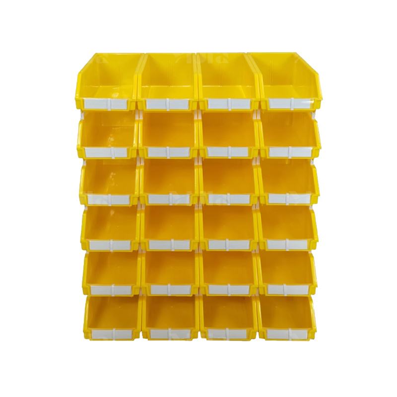 翌嘉YJ4121763 斜口组合式零件盒收纳分类货架型盒箱 黄色 24只装 810*343*1030高清大图