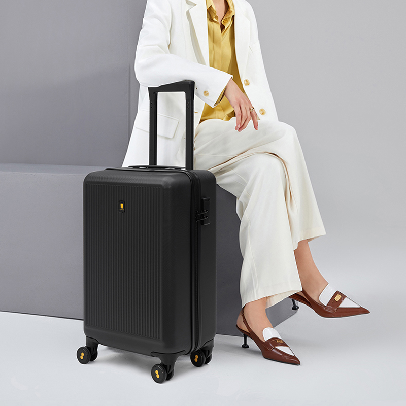 地平线8号 20寸ABS+PC登机箱 LA-1616-02TMT黑色高清大图