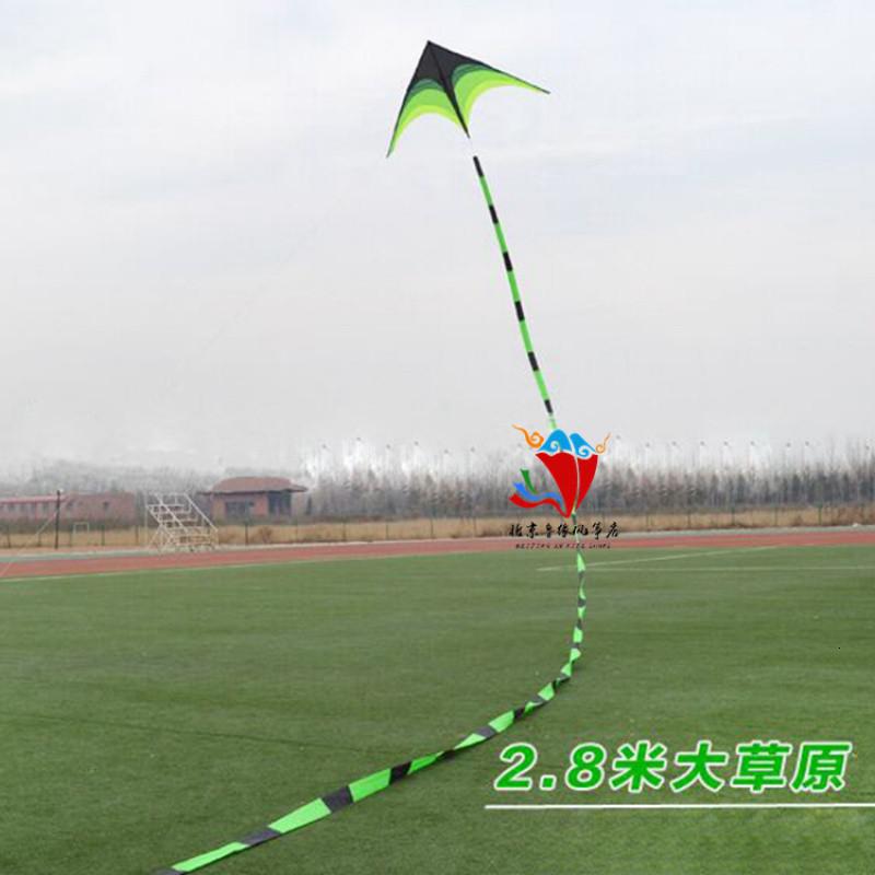 潍坊风筝大原风筝成型三角长尾风筝微风儿童小型易飞创意 三维工匠 大号风筝+30米尾+26轮1100米线_371_72