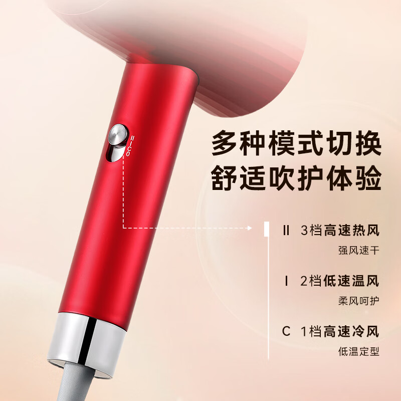 西屋高速吹风机HS500 功率:1500W 2亿负离子温养强韧秀发高清大图
