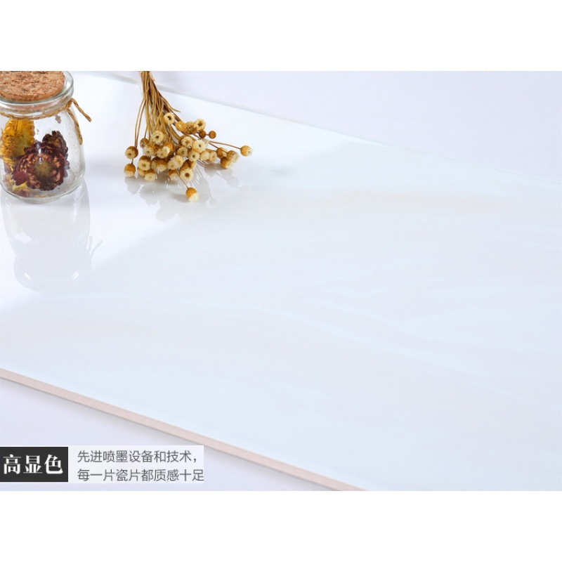 斜石纹白色墙砖300x600厨房墙砖地砖浴室砖釉面瓷片阳台砖不透水壹德壹