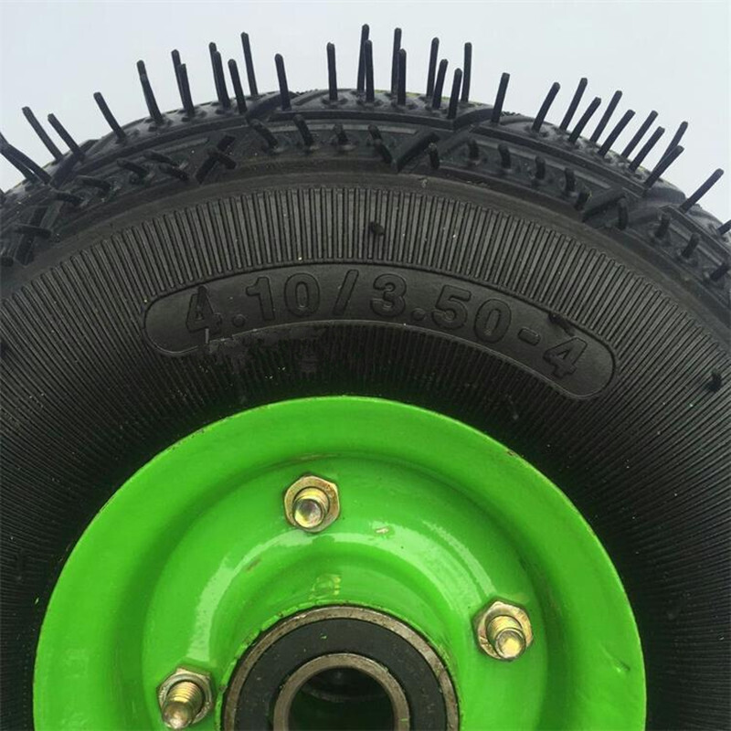 KBS10寸充气轮胎老虎车轮胎手推车轮子加厚打气轮350-4充气轮子