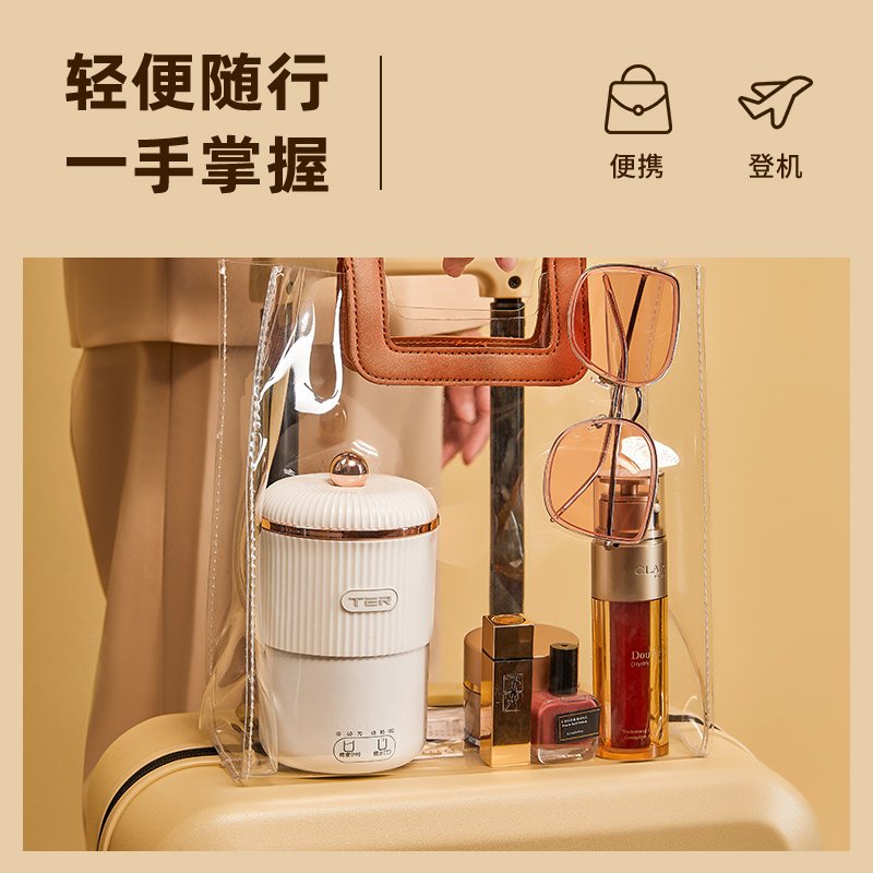 泰瑞达(TER)电炖杯养生杯小型便携烧水杯办公室神器煮粥热牛奶加热杯迷你