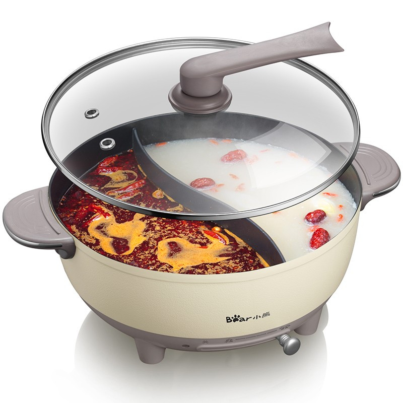 小熊(Bear)电火锅家用多功能电热锅6L DHG-B60R6