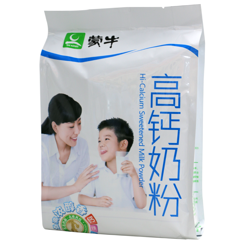 蒙牛成人牛奶粉蒙牛高钙奶粉400g6袋全家营养营养便携小条装