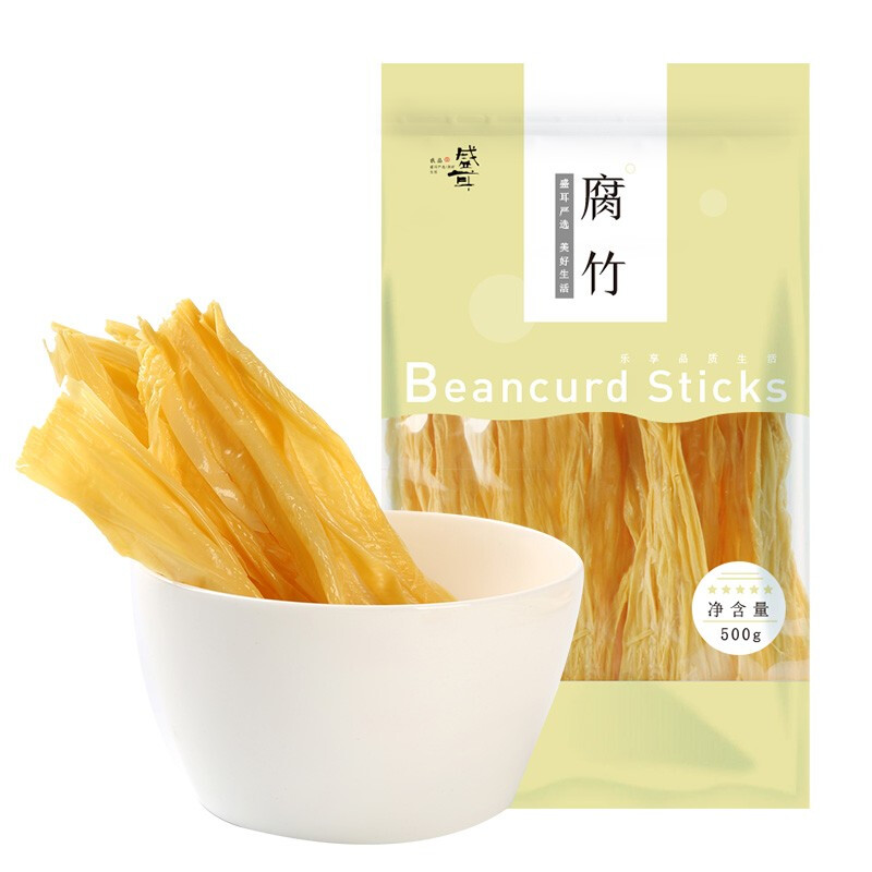 盛耳 腐竹500g 手工腐竹豆皮干货豆腐皮干豆皮黄豆豆制品农家特产