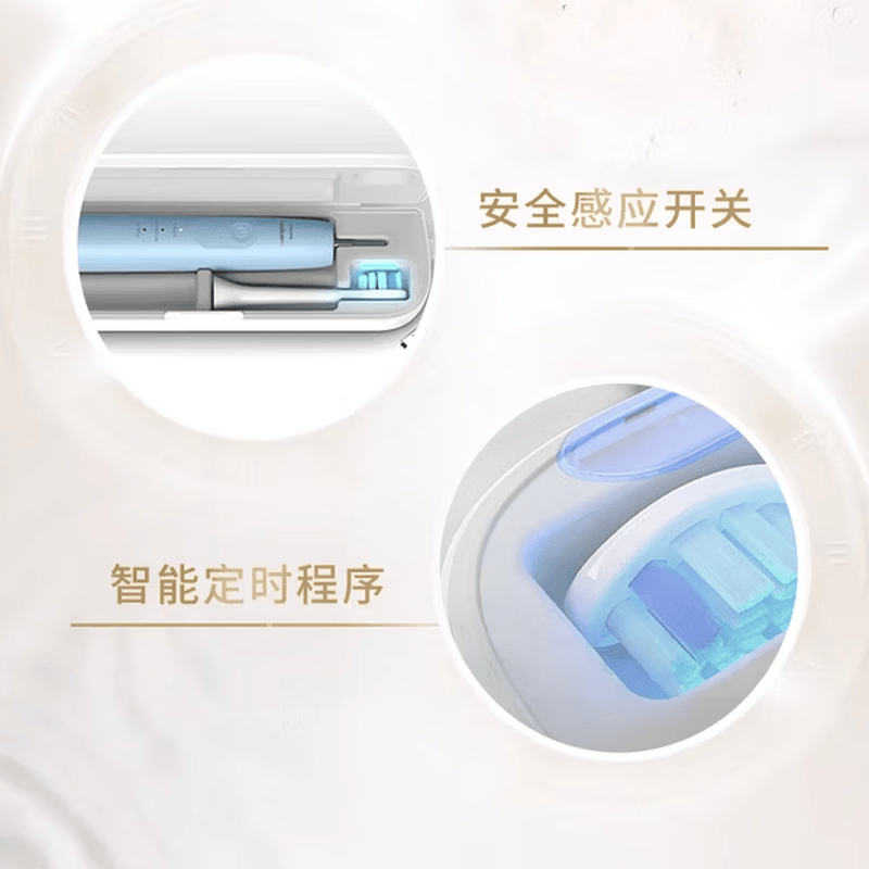 飞利浦(PHILIPS)电动牙刷轻柔净澈智能防水声波震动洁净牙刷蓝色 HX3697/22高清大图
