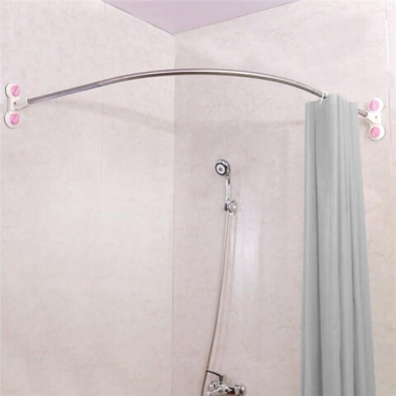 宝优妮 DQ1615-2 1155*1155*200mm 弧型浴帘杆 1.00 个/件 (计价单位:件) 不锈钢色