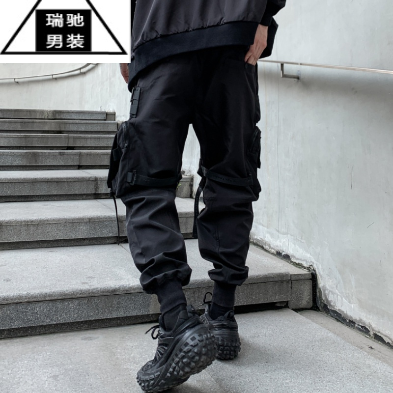 希杰狮王亚比朋克雇佣兵裤子男飞行员伞兵战术工装裤机能风士兵冲锋裤