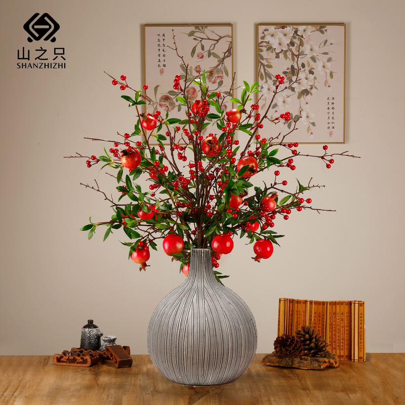 山之只 仿真石榴花 MZ0111 个高清大图