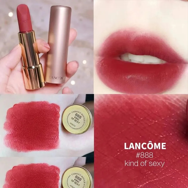 LANCOME兰蔻菁纯柔雾哑光唇膏3.4g #888小野莓