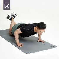 Keep加宽健身垫瑜伽垫加厚 男女防滑稳固,双面健身垫80cm送背带