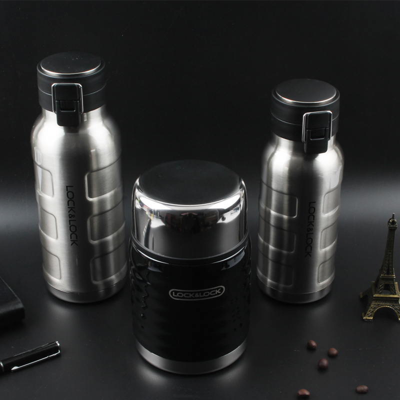 乐扣乐扣 LHC4141SLV 个性便携保温杯 保温保冷 470ml(一个装)