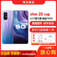 【二手9成新】vivo Z6 5G 星纪银 8G+128G全网通安卓手机 6.57英寸屏骁龙765G 双卡双待 5G手机