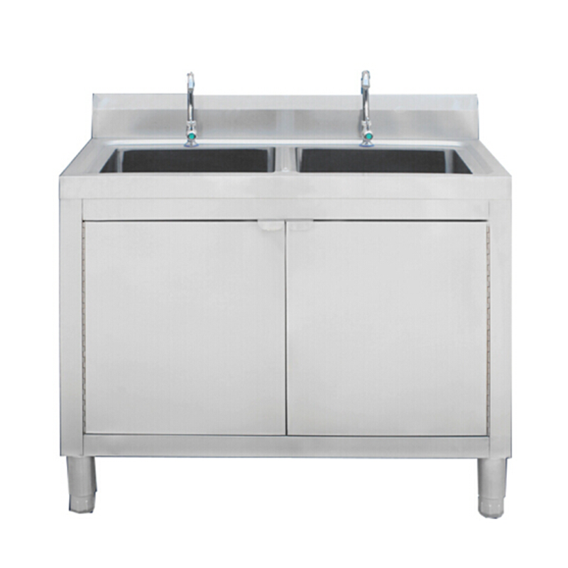 环杰不锈钢加厚双层单星水池水槽组合柜hj050