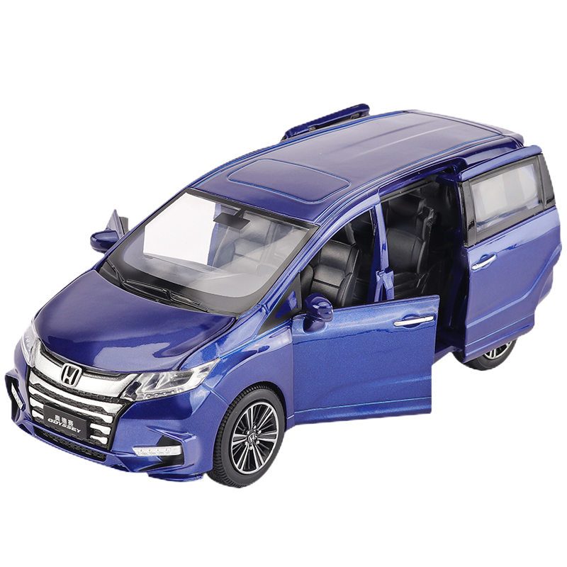 仿真合金本田奥德赛车模声汽车模型摆件儿童玩具小汽车男孩玩具车 白色高清大图