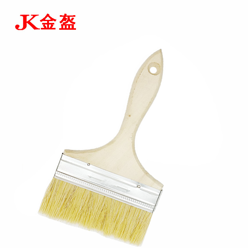 金盔纯猪鬃毛油漆刷毛刷6寸/把高清大图