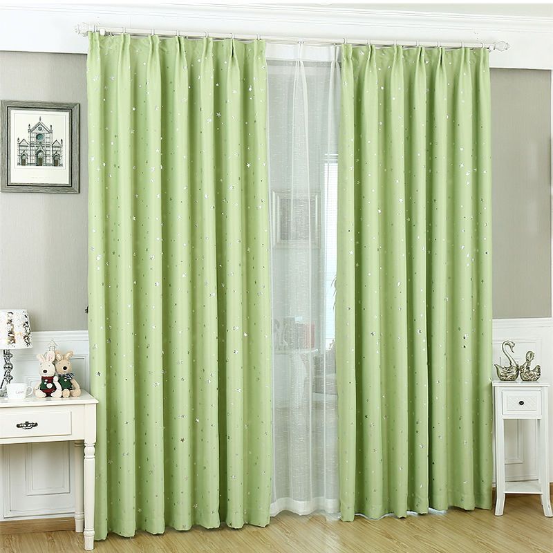 窗帘布成品特价加厚全遮光布卧室客厅阳台飘窗窗帘纱