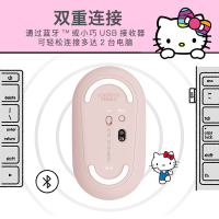 罗技 (Logitech) Pebble 鹅暖石轻薄型光电轻音无线蓝牙鼠标台式机笔记本电脑家用时尚办公商务鼠标 茱萸粉