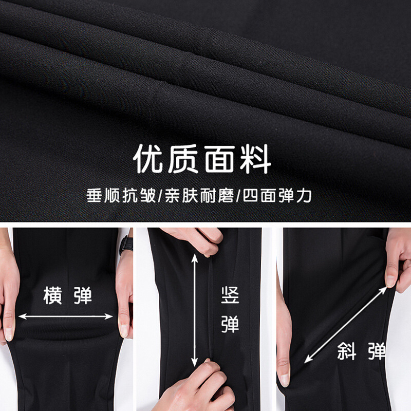 迪鲁奥(DILUAO)中老年裤子女秋冬常规大码休闲弹力高腰松紧腰妈妈裤加绒加厚