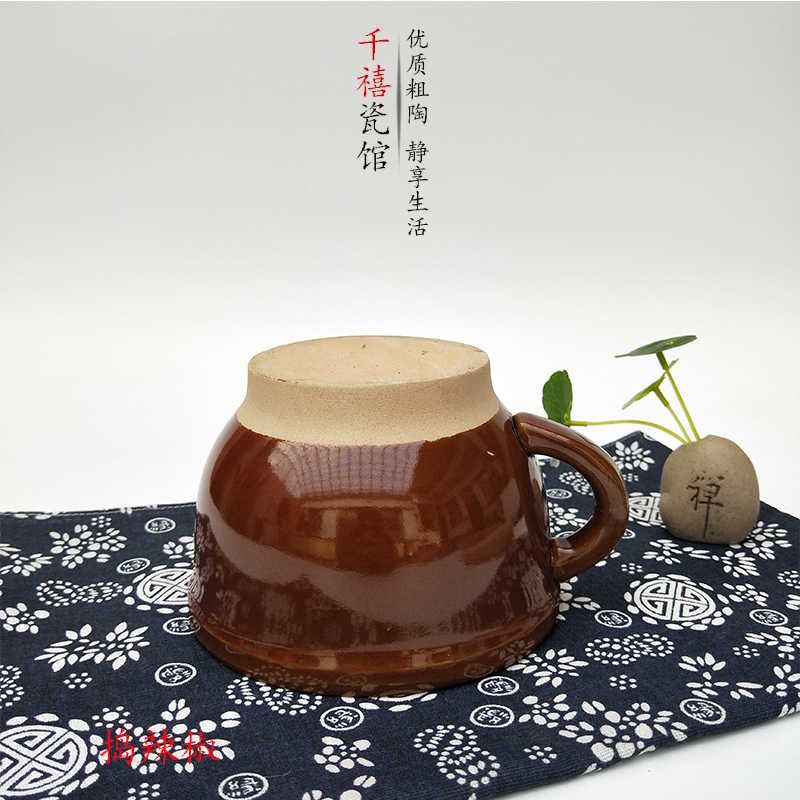 擂钵捣蒜器家用捣辣椒擂皮蛋茶米糊蒜蓉捣碎陶瓷研磨器老式蒜臼子 敬平 蓝色印花大号捣蒜罐[一人食]送擂槌研磨碗(碎物器)高清大图
