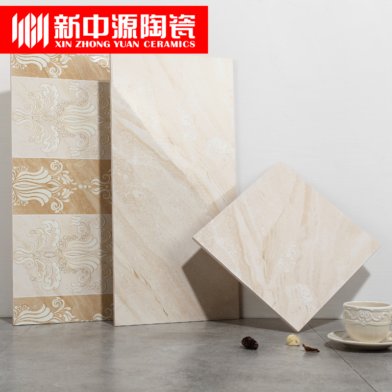 新中源陶瓷卫生间墙砖瓷砖石纹300x600阳台厨房地砖易洁亮面防滑6026