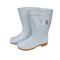 炯毅 白色雨鞋 食品厂中高筒防水防油防滑耐磨水鞋雨靴 雨靴中筒 双