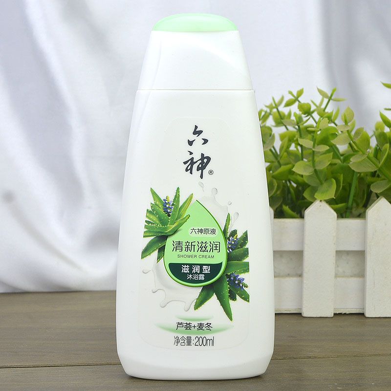 六神沐浴露清凉冰爽水润冰片绿茶薄荷柠檬茉莉荷花百合芦荟滋润 劲凉酷爽(三重薄荷) 200ml