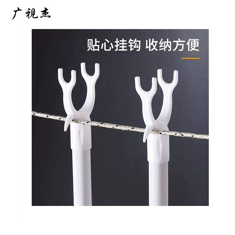 广视杰 晾衣挑杆 太空铝+PP高清大图