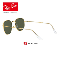 RayBan雷朋新款太阳镜时尚街头气质不规则墨镜0RB3548 919631金黄色镜框深绿色镜片