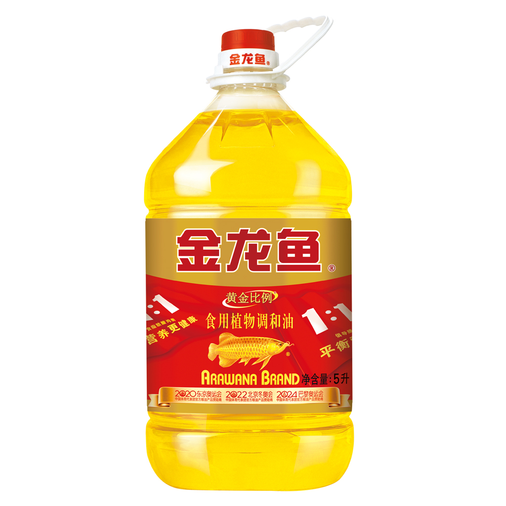 金龙鱼黄金比例食用调和油5l