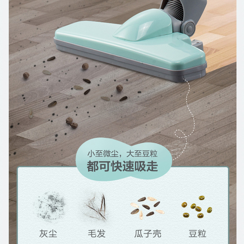 小熊(Bear)除螨仪 CMY-A04E1 紫外线家用床上除螨虫神器小型手持式多刷头吸尘器宠物猫狗除螨苏宁自营